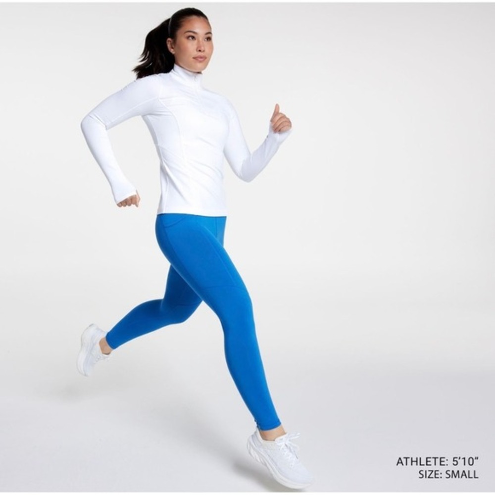 New Calia Cold Dash Leggings Womens‎ XS Cosmic Blue Running Workout Pants $98